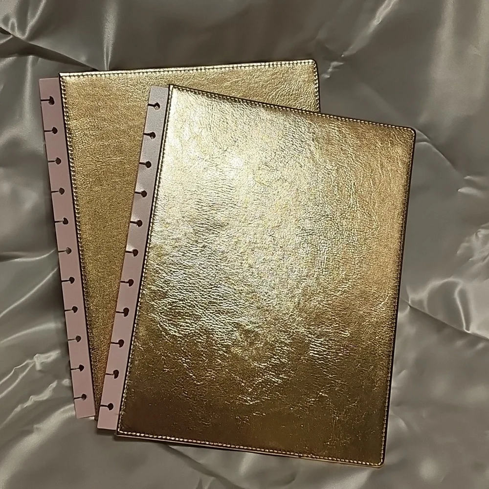 Gold Metallic Planner Cover